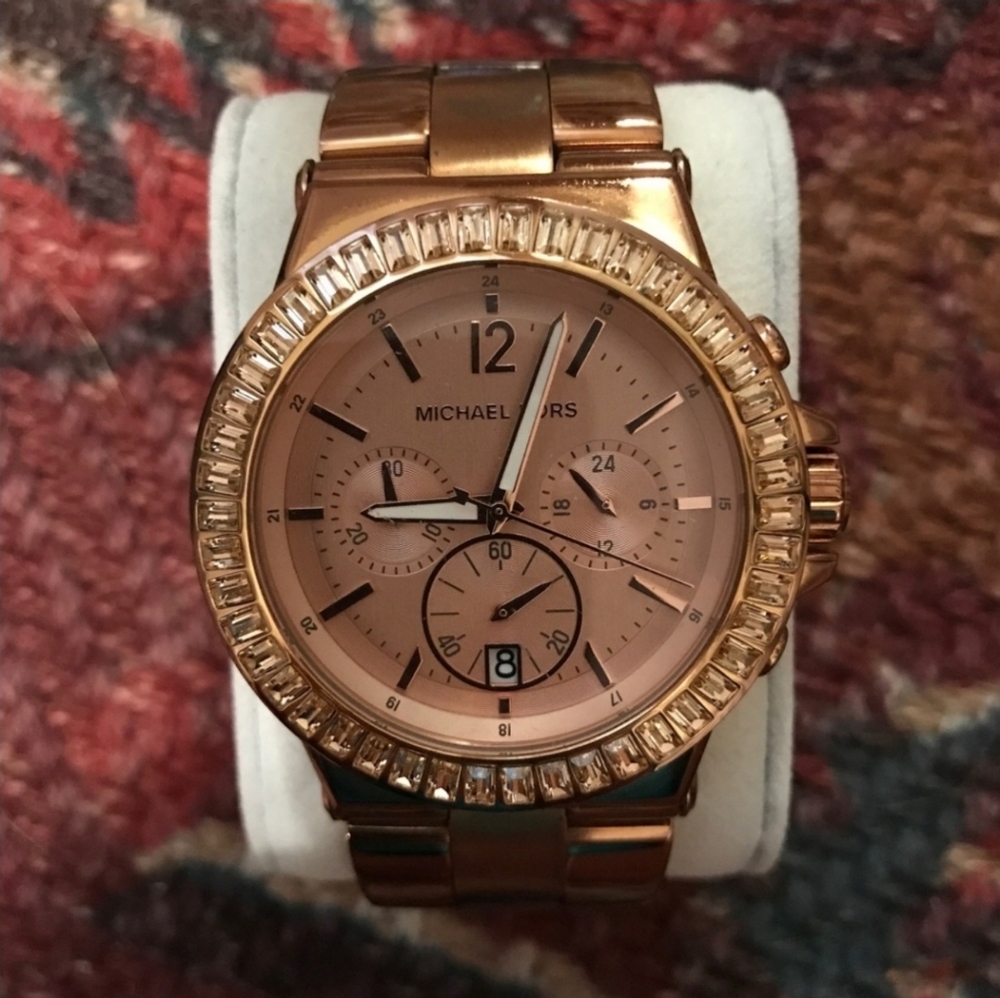 Rose gold Michael Kors watch
